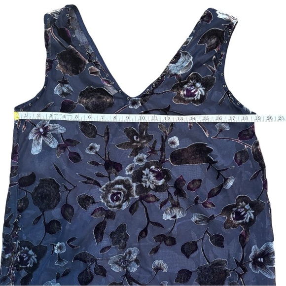 POL Velvet Floral Tank Top Fairycore Goth Woman’s Size Small - Picture 5 of 9
